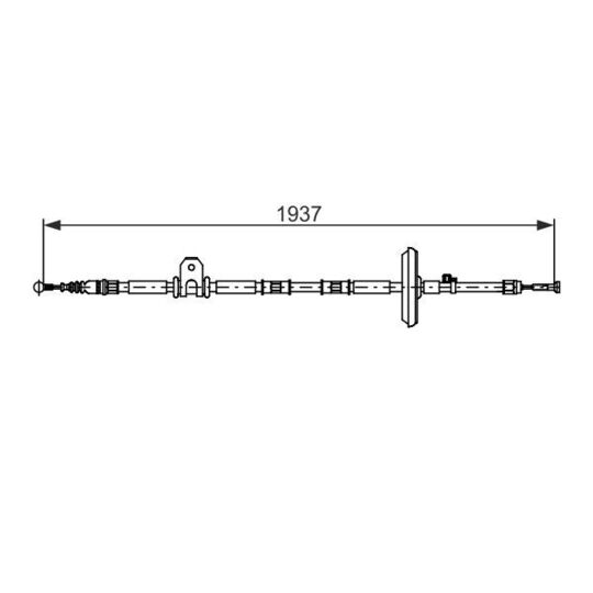 1 987 482 725 - Cable, parking brake 