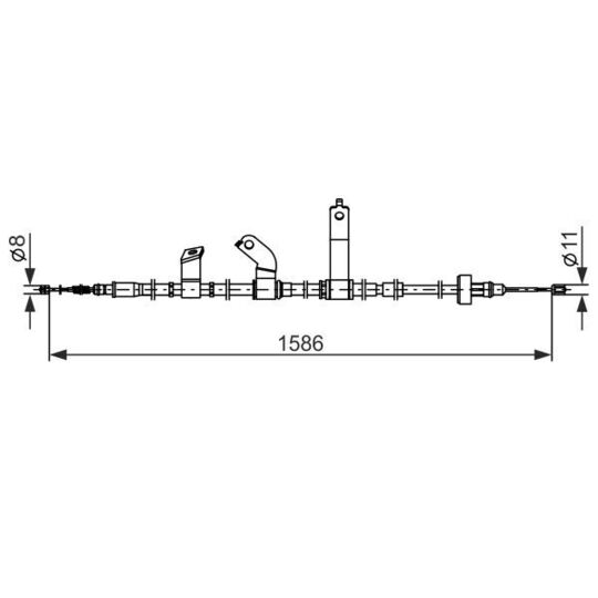 1 987 482 847 - Cable, parking brake 