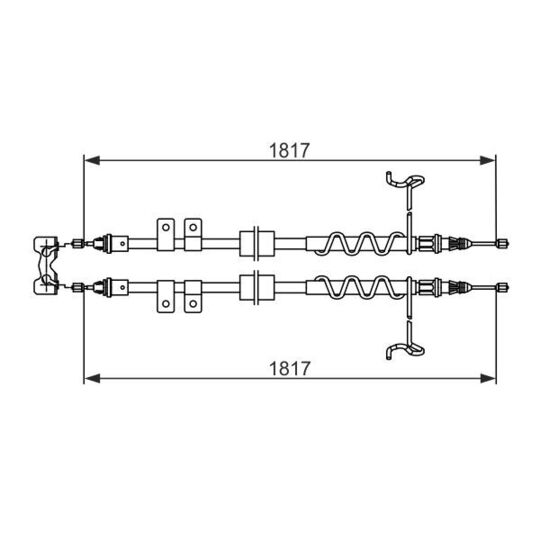 1 987 482 776 - Cable, parking brake 