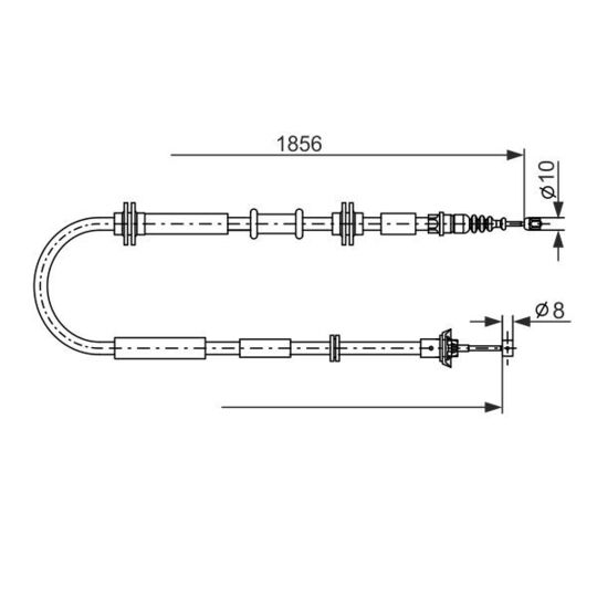 1 987 482 892 - Cable, parking brake 