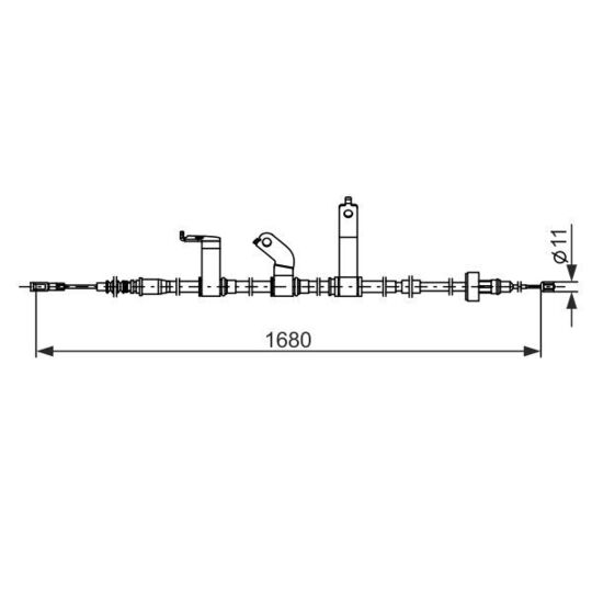 1 987 482 849 - Cable, parking brake 