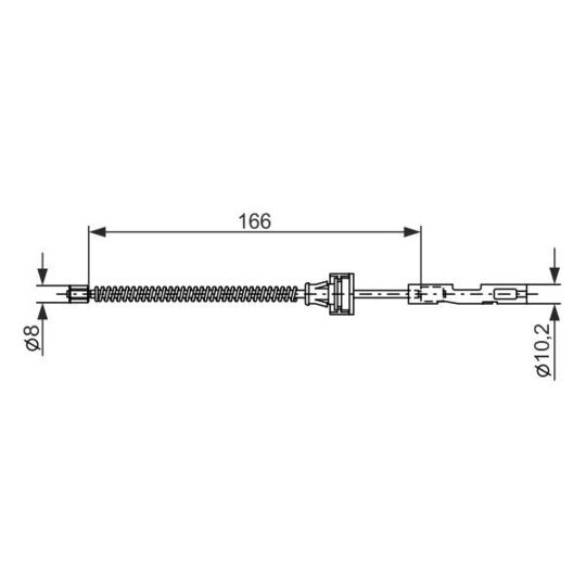 1 987 482 875 - Cable, parking brake 