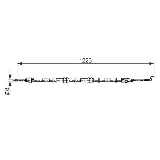 1 987 482 862 - Cable, parking brake 