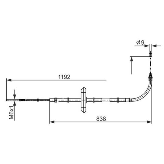 1 987 482 868 - Cable, parking brake 