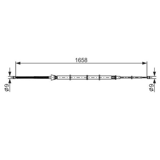 1 987 482 865 - Cable, parking brake 