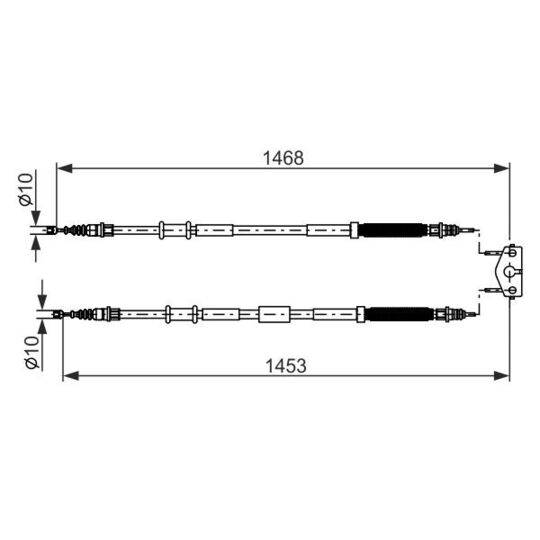 1 987 482 884 - Cable, parking brake 