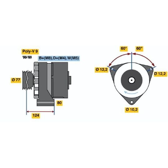 6 033 GB3 023 - Alternator 