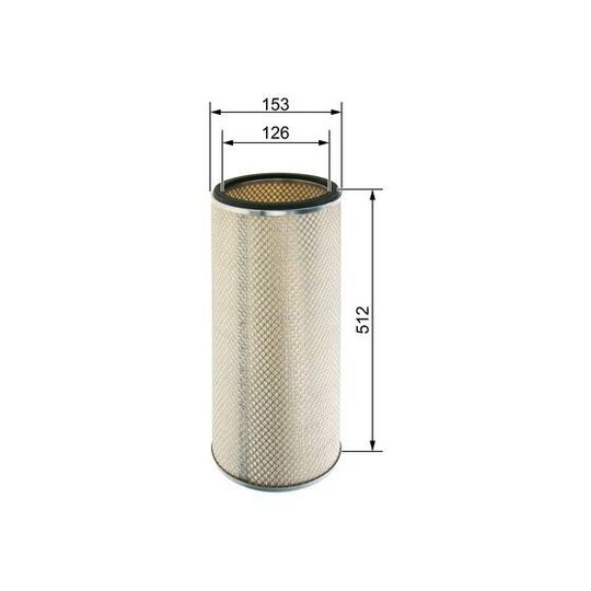 F 026 400 065 - Secondary Air Filter 