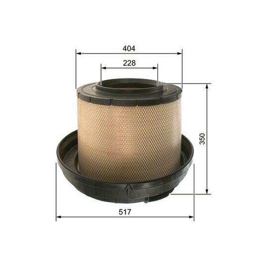 F 026 400 088 - Air filter 