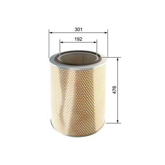 F 026 400 076 - Air filter 