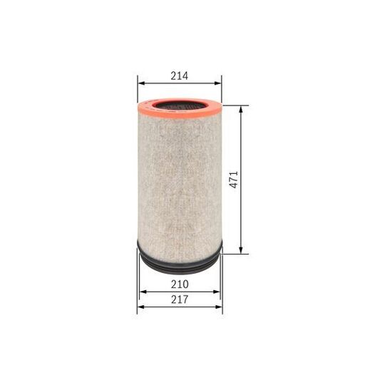 F 026 400 195 - Secondary Air Filter 