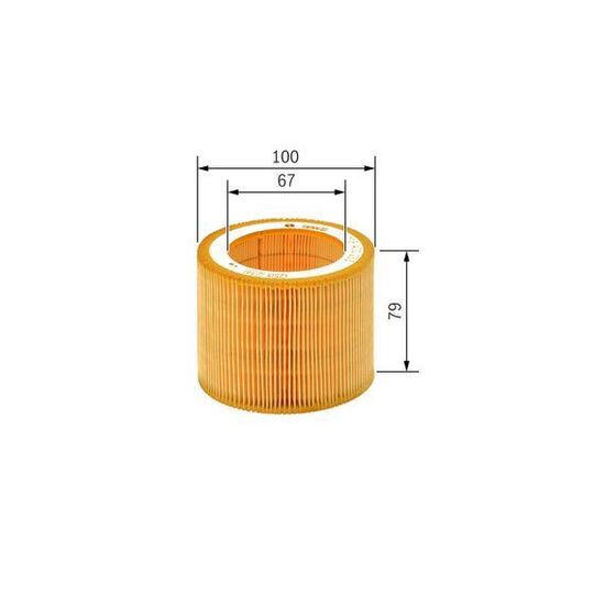 F 026 400 253 - Air filter 