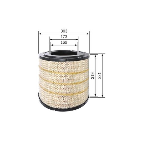 F 026 400 275 - Air filter 