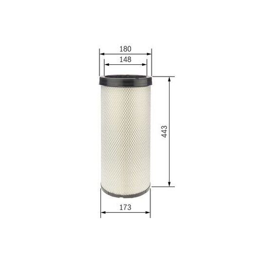 F 026 400 277 - Secondary Air Filter 