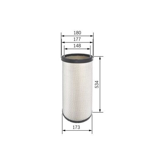 F 026 400 278 - Air filter 