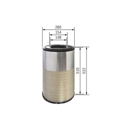 F 026 400 314 - Air filter 