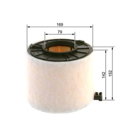 F 026 400 422 - Air filter 