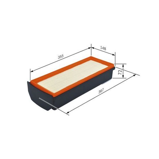 F 026 400 409 - Air filter 