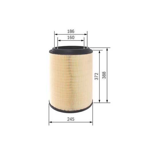 F 026 400 411 - Air filter 