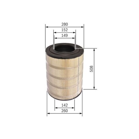 F 026 400 514 - Air filter 