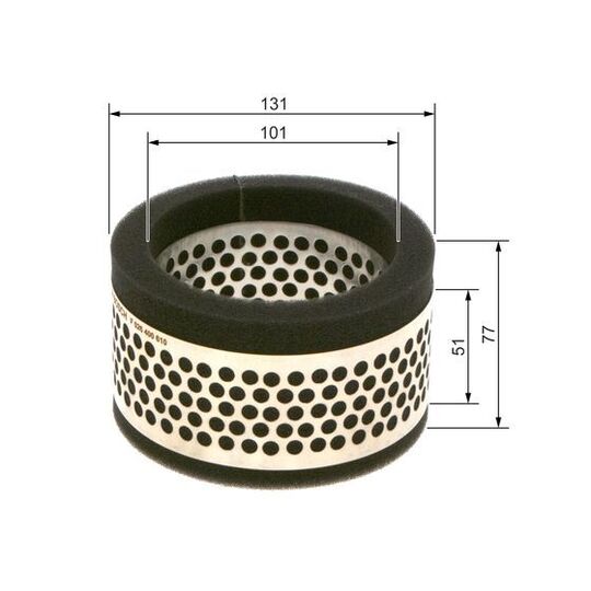 F 026 400 610 - Air filter 
