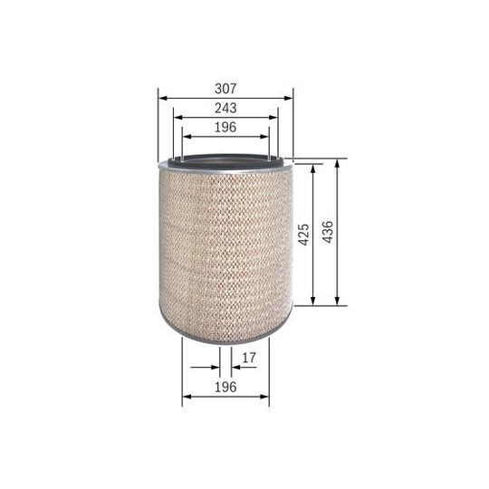 F 026 400 604 - Air filter 