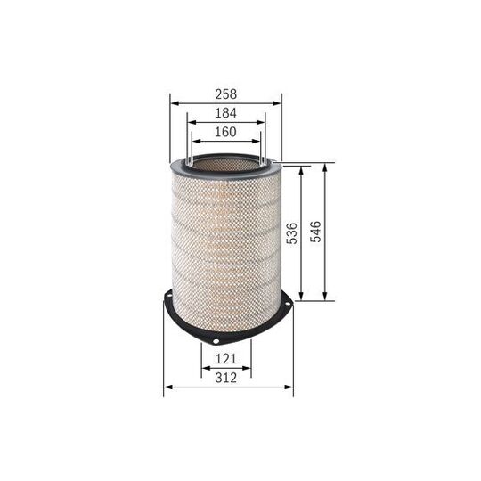 F 026 400 605 - Air filter 