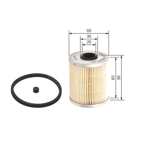F 026 402 047 - Fuel filter 