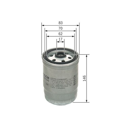 F 026 402 043 - Fuel filter 