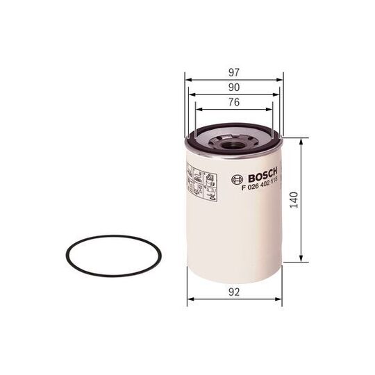F 026 402 118 - Fuel filter 