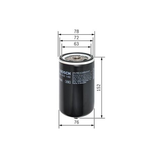 F 026 402 140 - Fuel filter 