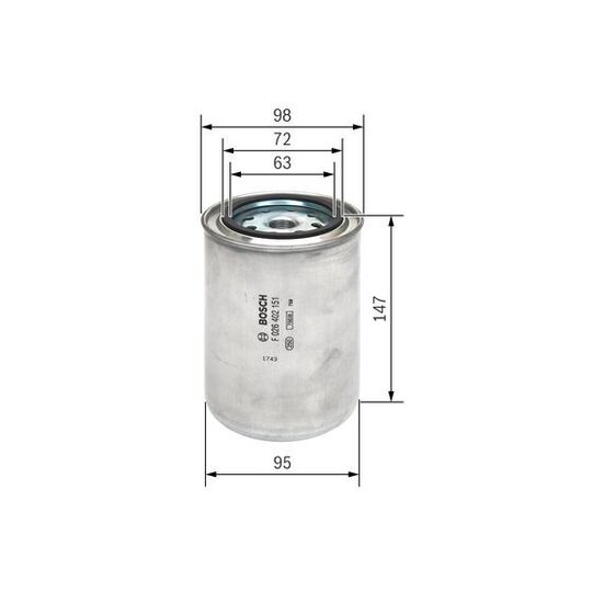 F 026 402 151 - Fuel filter 