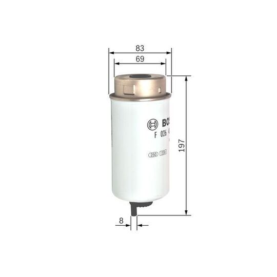 F 026 402 121 - Fuel filter 