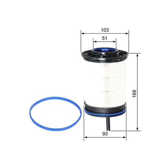 F 026 402 207 - Fuel filter 