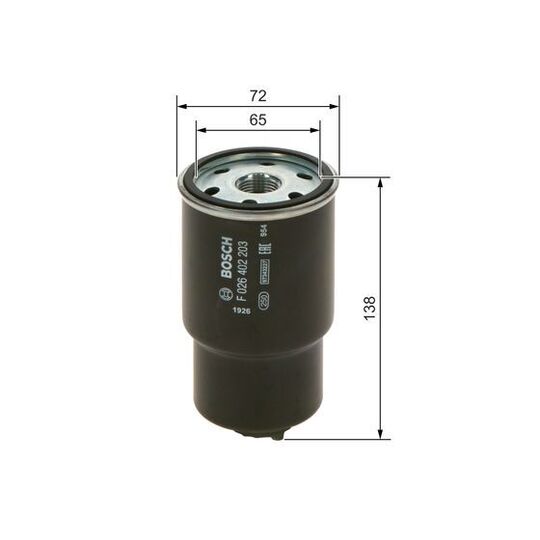 F 026 402 203 - Fuel filter 