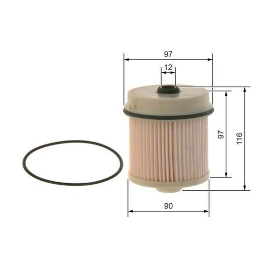 F 026 402 216 - Fuel filter 