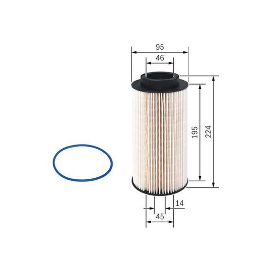 F 026 402 745 - Fuel filter 