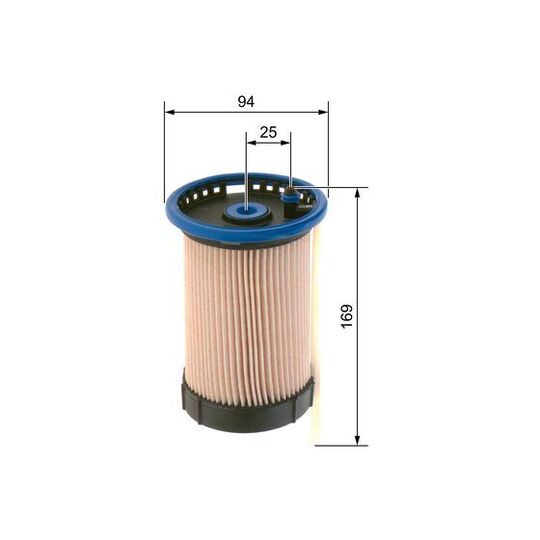 F 026 402 254 - Fuel filter 