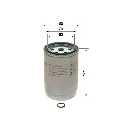 F 026 402 255 - Fuel filter 