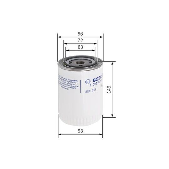 F 026 407 111 - Oil filter 
