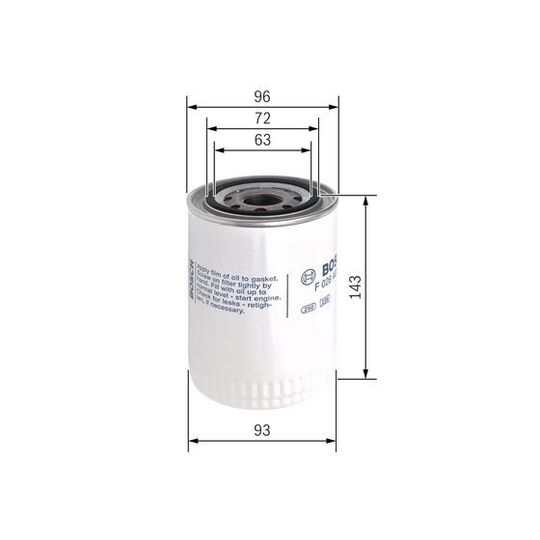 F 026 407 121 - Oil filter 