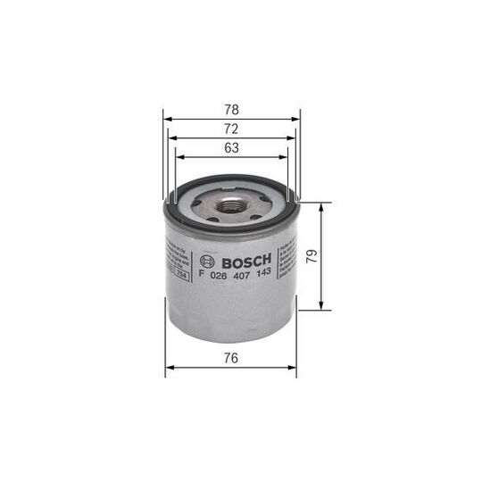 F 026 407 143 - Oil filter 