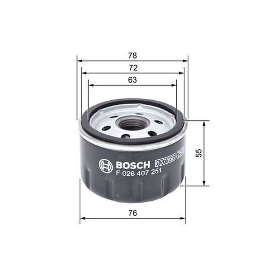 F 026 407 251 - Oil filter 