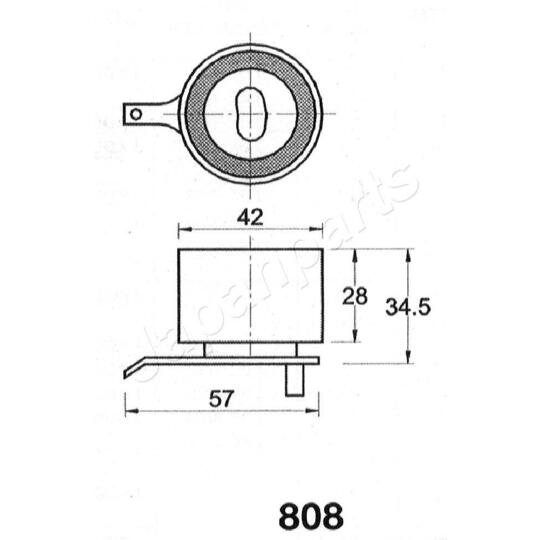 BE-808 - Tensioner, timing belt 