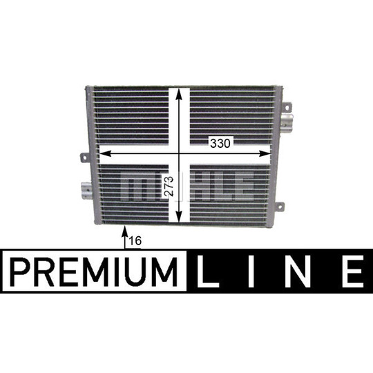 AC 354 000P - Condenser, air conditioning 