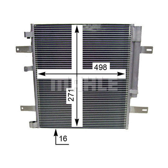 AC 853 000S - Condenser, air conditioning 