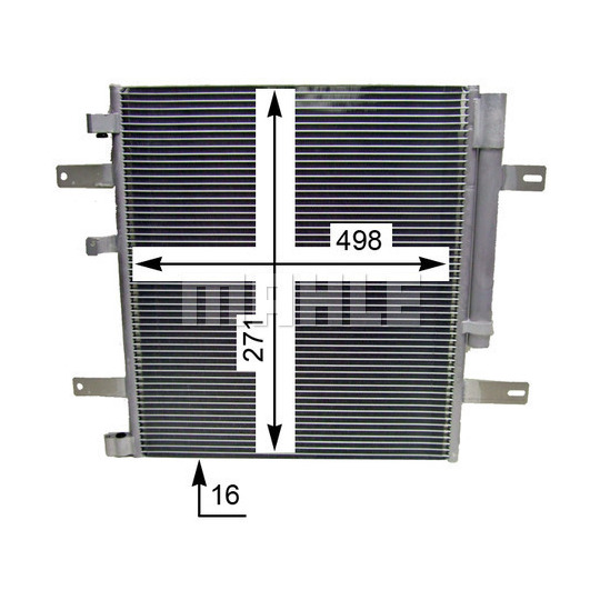 AC 853 000S - Kondensor, klimatanläggning 