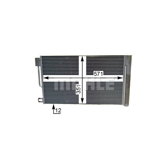 AC 367 000P - Condenser, air conditioning 