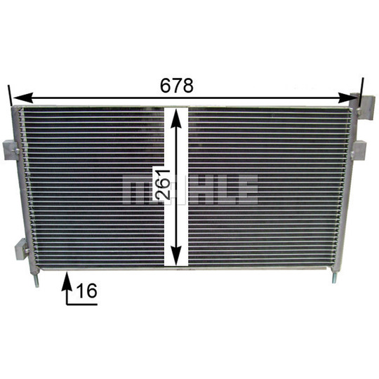 AC 855 000S - Condenser, air conditioning 