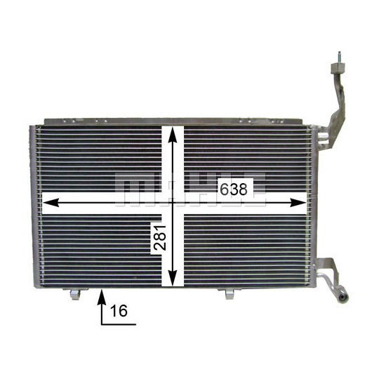 AC 848 000S - Condenser, air conditioning 